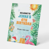 Signe De Table Watercolor Summer Beach Party (Recto)