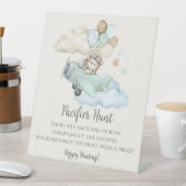 Signe De Table We Can Bearly Wait Baby Shower Pacifier Hunt Game (In SItu)