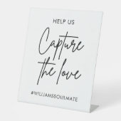 Signe De Table Wedding Capture The Love Hashtag (Recto)