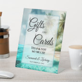 Signe De Table Wedding Gifts & Cards Thank You Tropical Beach (In SItu)