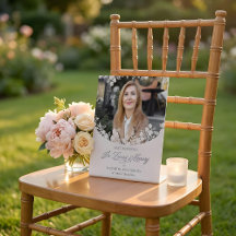 Wedding Memorial Table Wildflowers Frame Photo