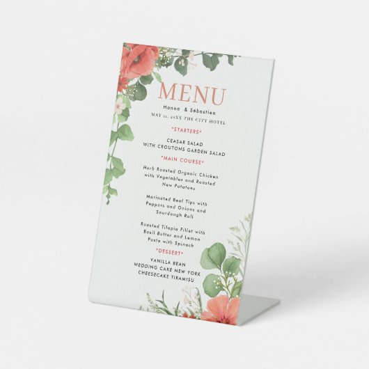 Signe De Table Wedding Menu (Recto)