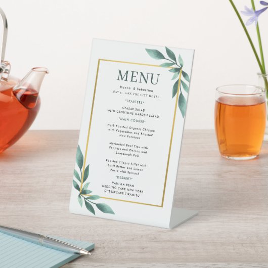 Signe De Table Wedding Menu (In SItu)