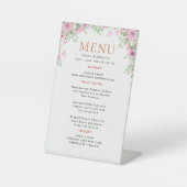 Signe De Table Wedding Menu (Recto)
