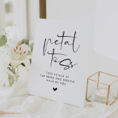 Signe De Table Wedding Petal Toss