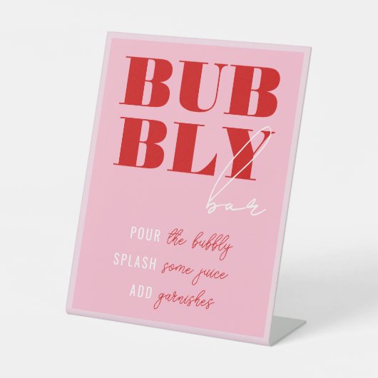 Signe De Table Week-end Gras Rose & Rouge Bachelorette (Recto)