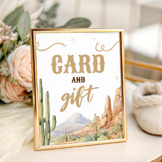 Signe De Table Western Cards and Gifts Sign