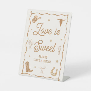 Signe De Table Western Pays Fête des mariées L'amour est la faveu