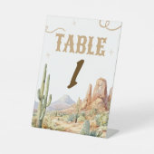 Signe De Table Western Table Number Sign (Recto)