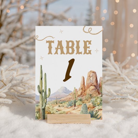 Signe De Table Western Table Number Sign