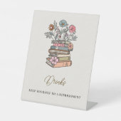 Signe De Table Whimsical Book Theme Baby Shower Drinks Table (Recto)