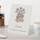 Signe De Table Whimsical Book Theme Baby Shower Drinks Table (In SItu)