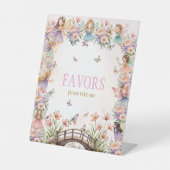 Signe De Table Whimsical fairy garden birthday Favors (Recto)