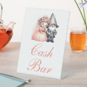 Signe De Table Whimsical Gnome Cash Bar Rustique Mariage Orange (In SItu)