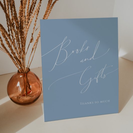 Signe De Table Whimsy Dusty Blue Baby showers Livres et cadeaux