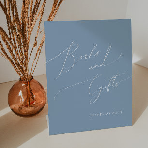 Signe De Table Whimsy Dusty Blue Baby showers Livres et cadeaux