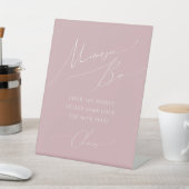 Signe De Table Whimsy Dusty Rose Mimosa Bar Baby shower (In SItu)