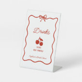 Signe De Table Whimsy Red She's the Cherry on Top Bridal Shower (Recto)