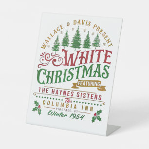 Signe De Table White Christmas Wallace Et Davis Haynes Sister