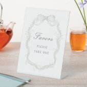 Signe De Table White Ribbon Baby's Breath Favors (In SItu)