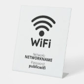 Signe De Table Wifi Gratuit (Recto)