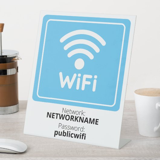 Signe De Table Wifi Gratuit (In SItu)