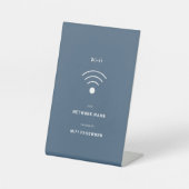 Signe De Table WiFi gratuit minimaliste (Recto)