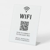 Signe De Table Wifi Info Sign Connect Online Minimal Modern (Recto)