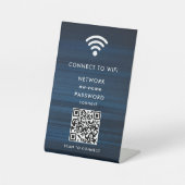 Signe De Table WiFi Network Scan QR Code pour connecter Internet (Recto)
