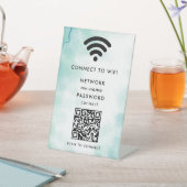 Signe De Table WiFi Network Scan QR Code pour connecter Internet (In SItu)