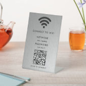 Signe De Table WiFi Network Scan QR Code pour connecter Internet (In SItu)