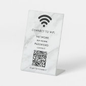 Signe De Table WiFi Network Scan QR Code pour connecter Internet (Recto)