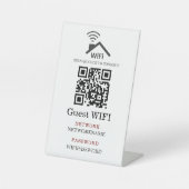 Signe De Table Wifi Password and Network Personalized  (Recto)