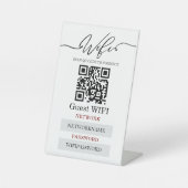Signe De Table Wifi Password and Network Personalized (Recto)