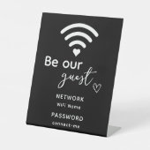 Signe De Table Wifi Personnalisé Décor Maison Nouveau Accueil Cad (Recto)