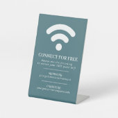 Signe De Table Wifi réseau code code code d'hôte personnalisé bla (Recto)