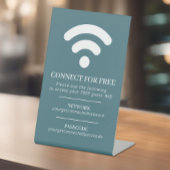 Signe De Table Wifi réseau code code code d'hôte personnalisé bla