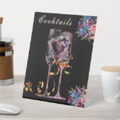 Signe De Table Wildflower Botanical Cocktails Wedding Tabletop (In SItu)