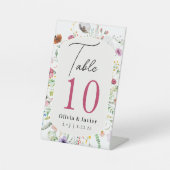 Signe De Table Wildflower Wedding Table Number (Recto)