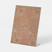 Signe De Table William Morris Fleur de pavot rose Floral (Recto)