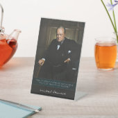 Signe De Table Winston Churchill - Décor du Premier ministre brit (In SItu)