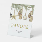 Signe De Table Winter Christmas Shower Favors Sign (Recto)