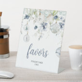 Signe De Table Winter Flowers Shower Favors (In SItu)
