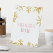 Signe De Table Winter Onederland Mimosa Bar Pink Gold (In SItu)
