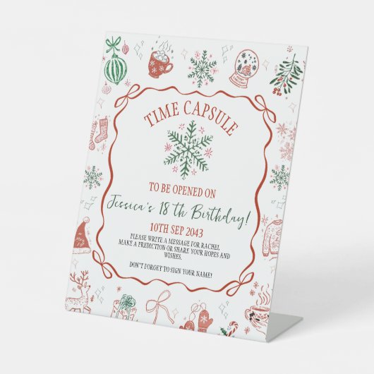 Signe De Table Winter ONEderland Time Capsule Sign (Recto)