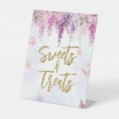 Signe De Table Wisteria Parties scintillant Papillon Anniversaire (Recto)
