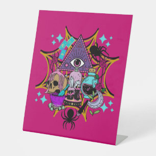 Signe De Table Witchy Vibes and Spiders