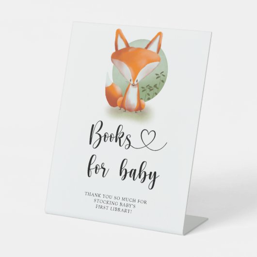 Signe De Table Woodland Fox - livres pour bébé (Recto)