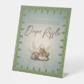 Signe De Table Woodland Oh Baby Deer Animaux Déchets Jeu de Raffl (Recto)