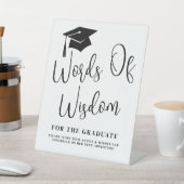 Signe De Table Words Of Wisdom Graduation Sign (In SItu)
